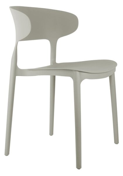 Sedia da pranzo grigia in plastica Fain – Leitmotiv