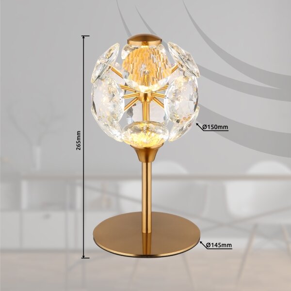 Globo 16047T - Lampada da tavolo LED VIRINA LED/8W/230V 3000K dorata