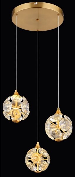 Globo 16047-3H - Lampadario LED su cavo VIRINA LED/24W/230V 3000K dorato