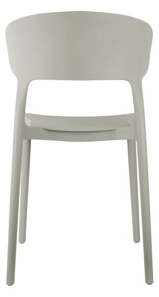 Sedia da pranzo grigia in plastica Fain – Leitmotiv