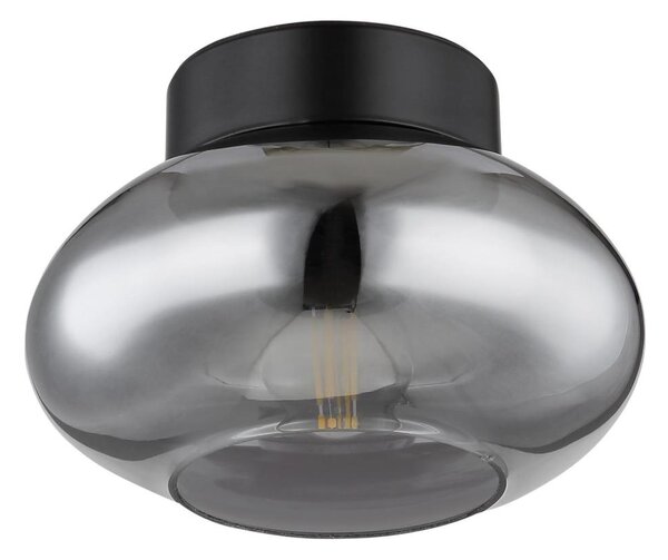 Globo 15572D - Plafoniera SHAUN 1xE27ILLU/40W/230V nera