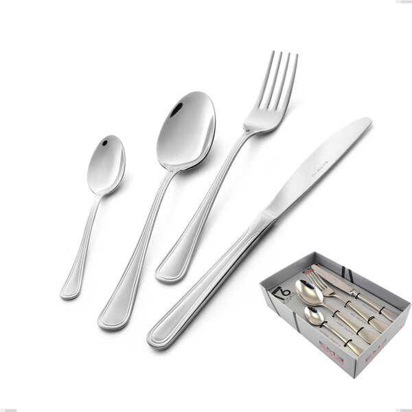 Confezione vetrina 16 pezzi coltello economico Galles, Acciaio inox 18/10 (aisi 304), spessore 2.00 mm