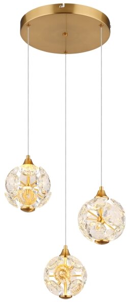 Globo 16047-3H - Lampadario LED su cavo VIRINA LED/24W/230V 3000K dorato