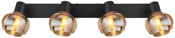 Globo 54309-4B - Faretto TOKKI 4xE14/40W/230V nero