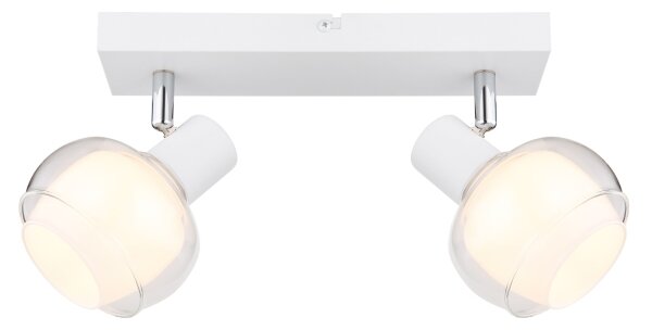 Globo 54309-2W - Faretto TOKKI 2xE14/40W/230V bianco