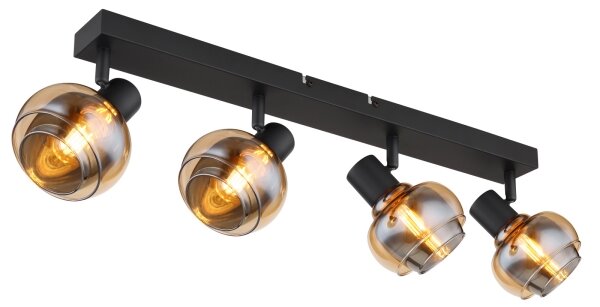 Globo 54309-4B - Faretto TOKKI 4xE14/40W/230V nero