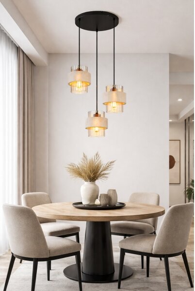 Globo 16090-3HR - Lampadario sospeso DAREN con cavo 3xE27/40W/230V