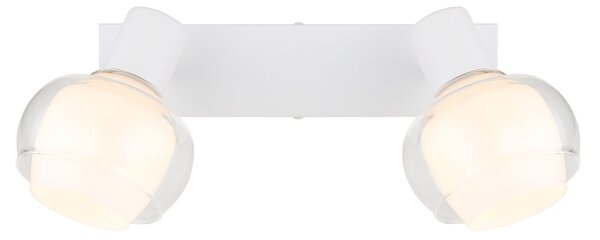 Globo 54309-2W - Faretto TOKKI 2xE14/40W/230V bianco