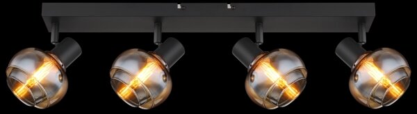 Globo 54309-4B - Faretto TOKKI 4xE14/40W/230V nero