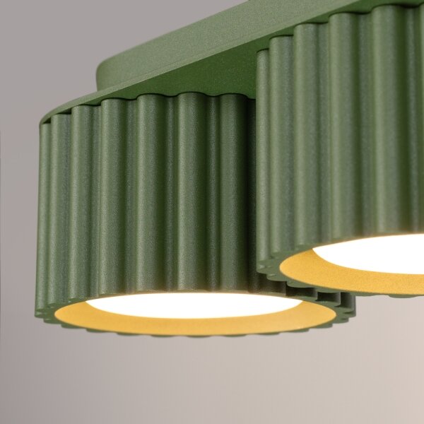 Sollux SL.2631 - Faretto AURA 3xGX53/10W/230V verde