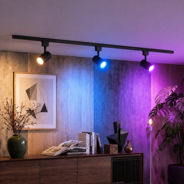 Philips - Faretto LED dimmerabile per binario sistema EASYLINK 3xGU10/4,7W/230V 1m nero