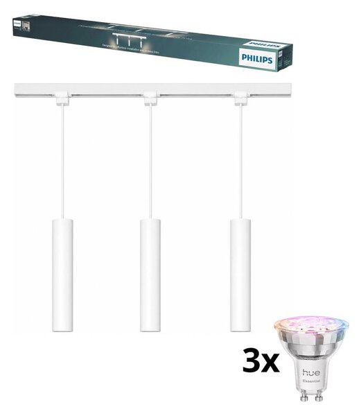 Philips - Lampada a sospensione LED dimmerabile con cavo per sistema a binario EASYLINK 3xGU10/4,7W/230V 1m bianco