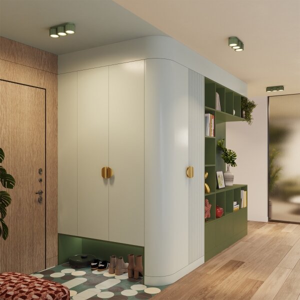 Sollux SL.2631 - Faretto AURA 3xGX53/10W/230V verde