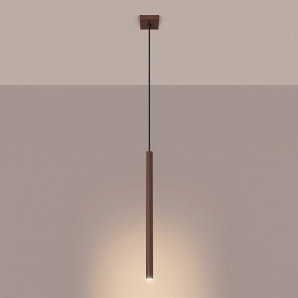 Sollux SL.2145 - Lampadario a sospensione con cavo PASTELO 1xG9/8W/230V marrone