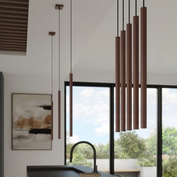 Sollux SL.2145 - Lampadario a sospensione con cavo PASTELO 1xG9/8W/230V marrone