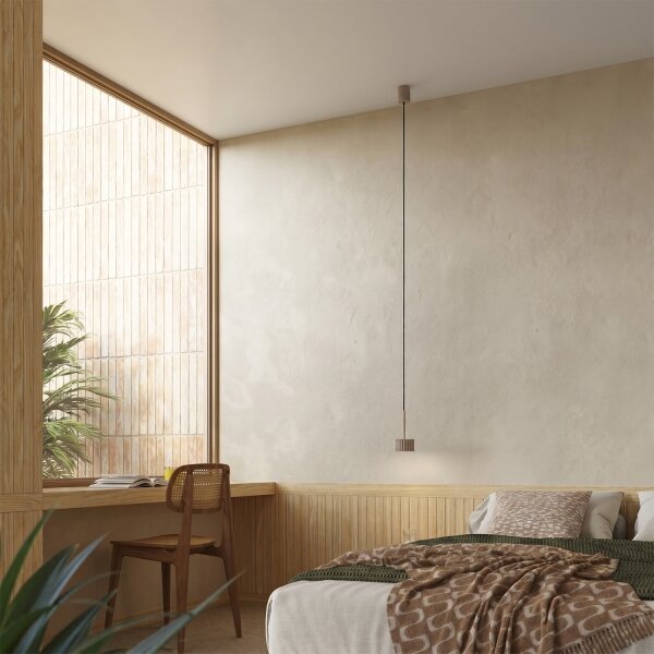 Sollux SL.2683 - Lampada sospesa a cavo AURA 1xGX53/10W/230V taupe