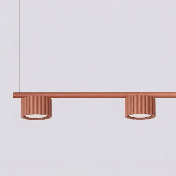 Sollux SL.2699 - Lampada a sospensione con cavo AURA 4xGX53/10W/230V rosso