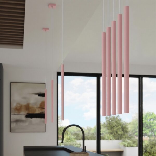 Sollux SL.2129 - Lampada a sospensione su cavo PASTELO 1xG9/8W/230V rosa