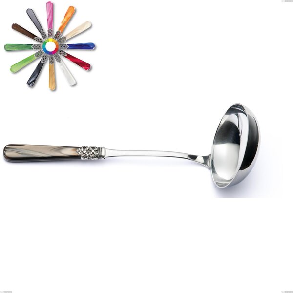 Mestolo Ginevra, (acciaio 18.10 aisi304), manico in nylon, Lunghezza 272 mm