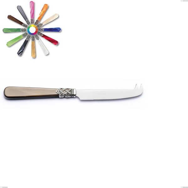 Coltello formaggio Ginevra, (acciaio 18.10 aisi304), manico in nylon, Lunghezza 213 mm