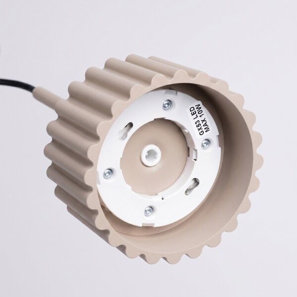 Sollux SL.2683 - Lampada sospesa a cavo AURA 1xGX53/10W/230V taupe