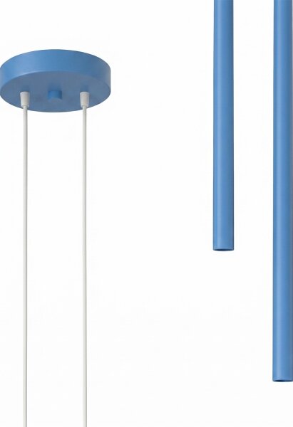 Sollux SL.2150 - Lampadario a sospensione con cavo PASTELO 2xG9/8W/230V blu