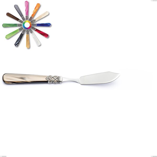 Coltello pesce Ginevra, (acciaio 18.10 aisi304), manico in nylon, Lunghezza 218 mm