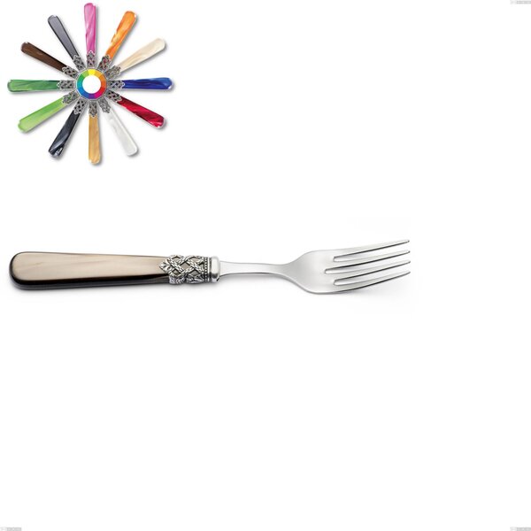 Forchetta pesce Ginevra, (acciaio 18.10 aisi304), manico in nylon, Lunghezza 211 mm