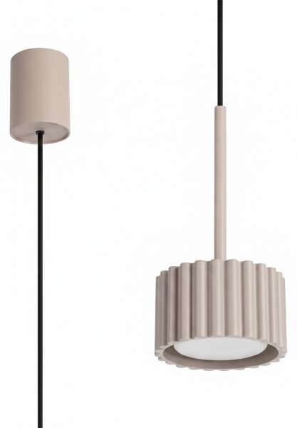 Sollux SL.2683 - Lampada sospesa a cavo AURA 1xGX53/10W/230V taupe