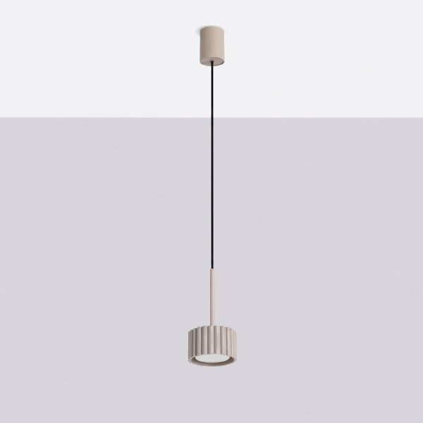 Sollux SL.2683 - Lampada sospesa a cavo AURA 1xGX53/10W/230V taupe