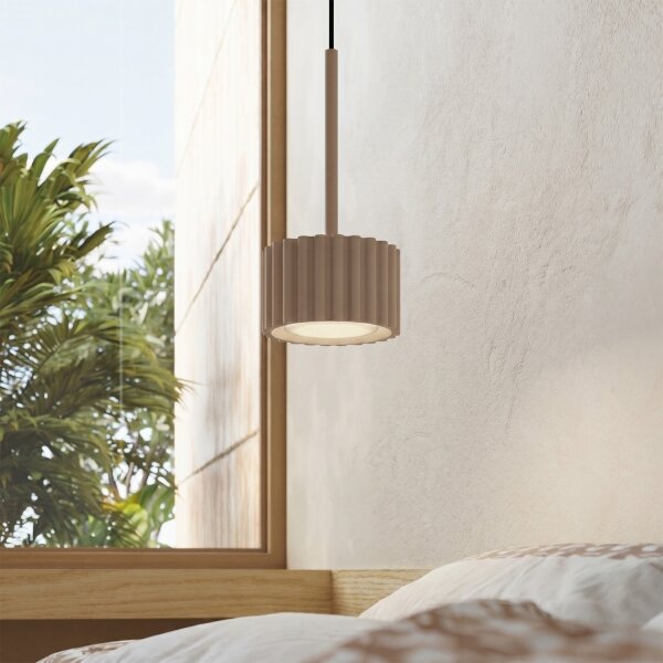 Sollux SL.2683 - Lampada sospesa a cavo AURA 1xGX53/10W/230V taupe