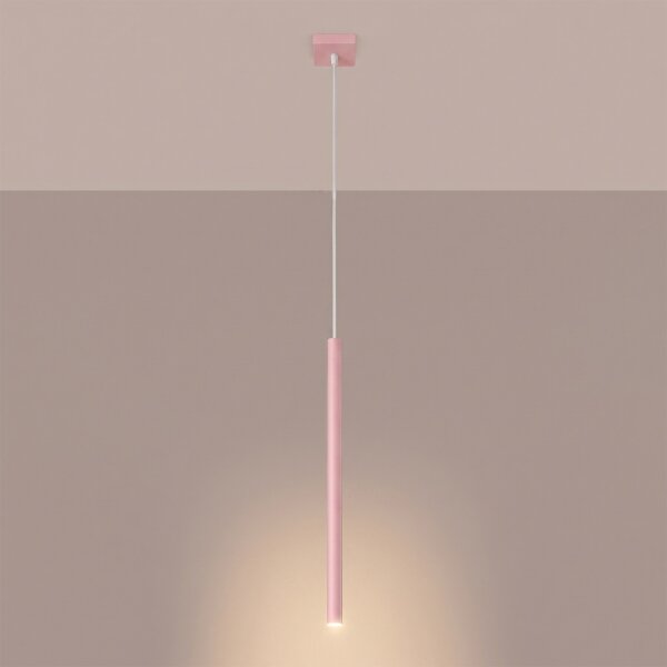 Sollux SL.2129 - Lampada a sospensione su cavo PASTELO 1xG9/8W/230V rosa