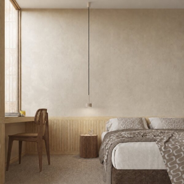 Sollux SL.2683 - Lampada sospesa a cavo AURA 1xGX53/10W/230V taupe
