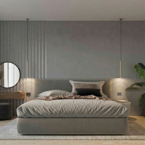 Sollux SL.2117 - Lampada a sospensione con cavo PASTELO 1xG9/8W/230V tortora