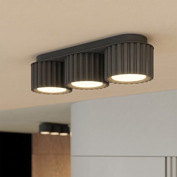 Sollux SL.2629 - Faretto AURA 3xGX53/10W/230V nero