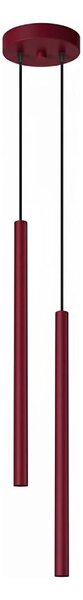 Sollux SL.2122 - Lampadario a sospensione PASTELO su cavo 2xG9/8W/230V rosso