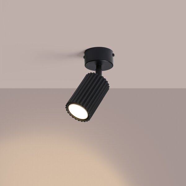 Sollux SL.1913 - Faretto KARBON 1xGU10/10W/230V nero