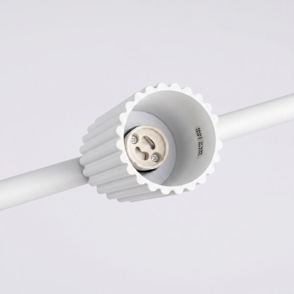 Sollux SL.2711 - Lampadario a sospensione con cavo KARBON 4xGU10/10W/230V bianco