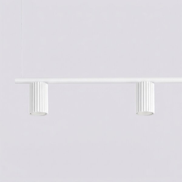 Sollux SL.2711 - Lampadario a sospensione con cavo KARBON 4xGU10/10W/230V bianco
