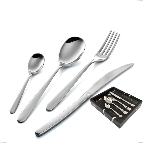 Servizio Posate 24 Pezzi GRIFFE in acciaio inox 18/10 lucidato a specchio 3 mm di spessore
