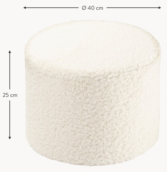 Pouf per bambini in teddy Sugar Ø 40 cm