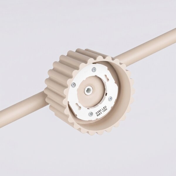 Sollux SL.2697 - Lampadario a sospensione AURA su cavo 4xGX53/10W/230V color crema