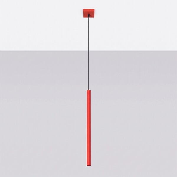 Sollux SL.2141 - Lampadario a sospensione PASTELO 1xG9/8W/230V rosso