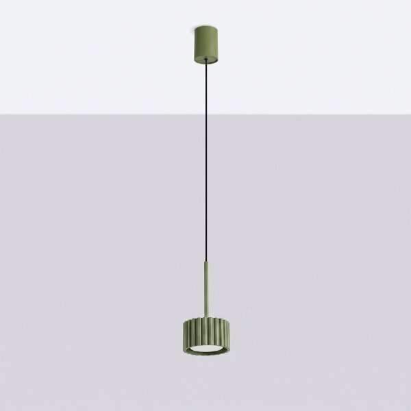 Sollux SL.2679 - Lampadario a sospensione AURA su cavo 1xGX53/10W/230V verde
