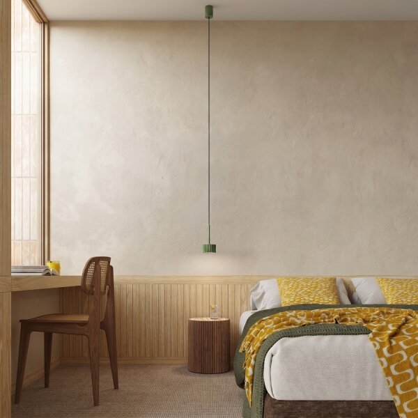 Sollux SL.2679 - Lampadario a sospensione AURA su cavo 1xGX53/10W/230V verde