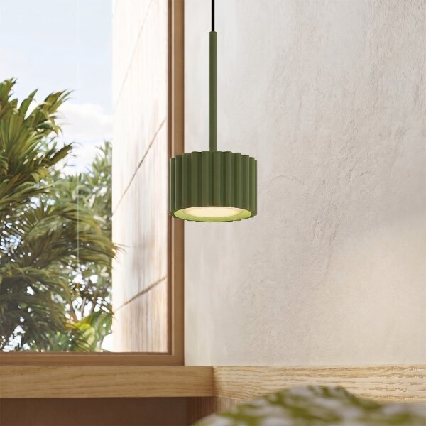 Sollux SL.2679 - Lampadario a sospensione AURA su cavo 1xGX53/10W/230V verde