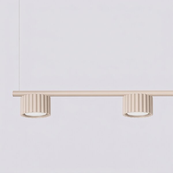 Sollux SL.2697 - Lampadario a sospensione AURA su cavo 4xGX53/10W/230V color crema