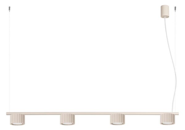 Sollux SL.2697 - Lampadario a sospensione AURA su cavo 4xGX53/10W/230V color crema