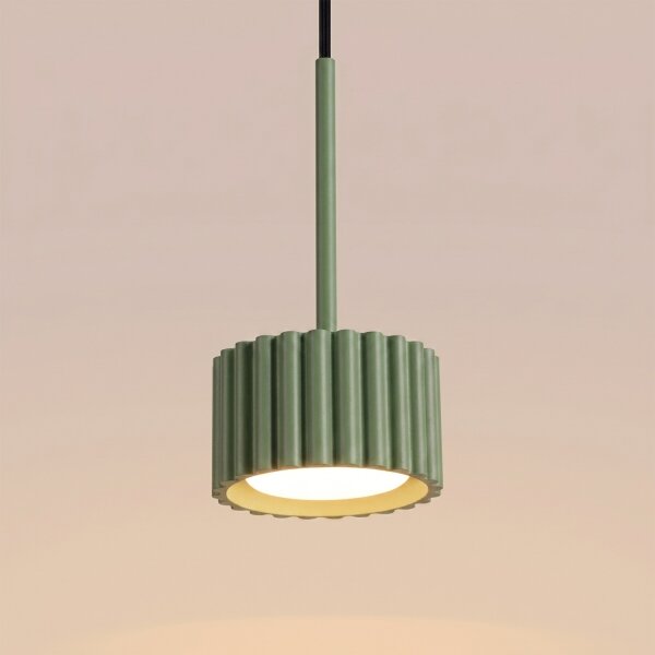 Sollux SL.2679 - Lampadario a sospensione AURA su cavo 1xGX53/10W/230V verde