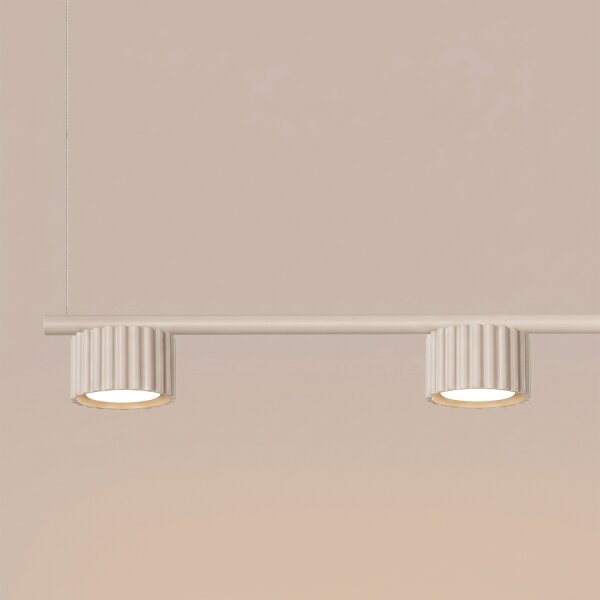 Sollux SL.2697 - Lampadario a sospensione AURA su cavo 4xGX53/10W/230V color crema